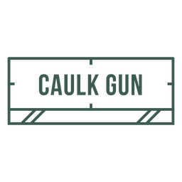 Caulk gun label stroke Transparent PNG