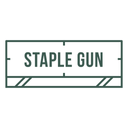 Staple gun label stroke PNG Design