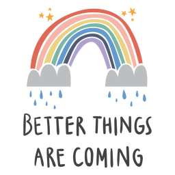 Rainy Quote Flat PNG & SVG Design For T-Shirts