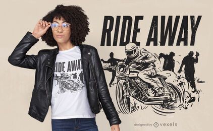 Motorrad Zombies T-Shirt Design
