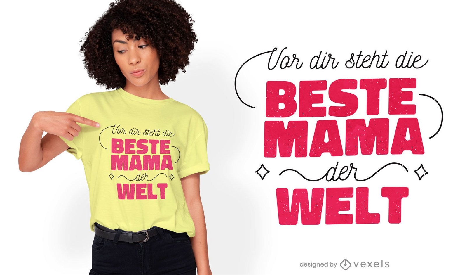 Beste mama quote t-shirt design