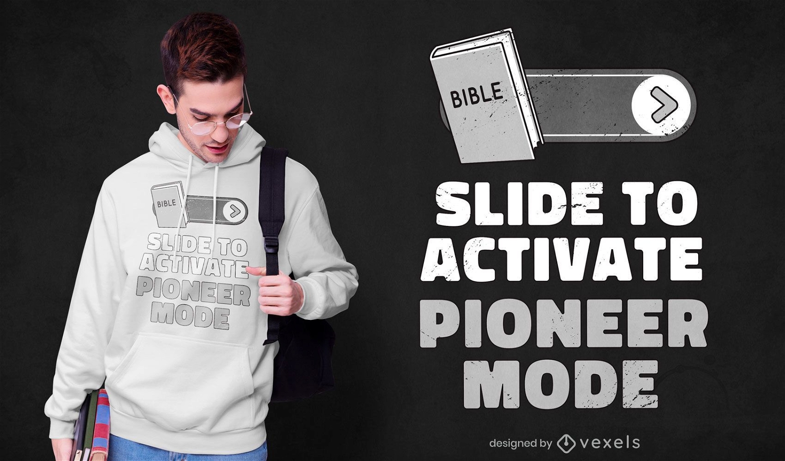 Bibel Pionier Zitat T-Shirt Design
