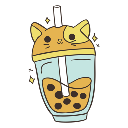 Drinks-BobaTeaAnimals-GradientKawaii-ColorVinyl-CR - 7 Desenho PNG