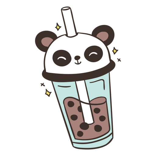 Bebidas-BobaTeaAnimales-GradientKawaii-ColorVinyl-CR - 9 Diseño PNG