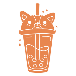Bebidas-BobaTeaAnimals-GradientKawaii-Vinyl-CR - 6 Diseño PNG