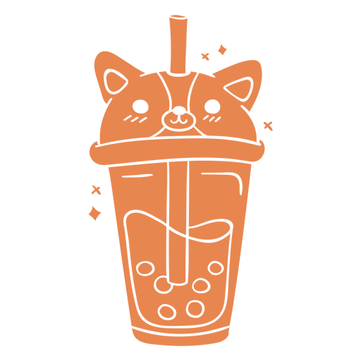 Drinks-BobaTeaAnimals-GradientKawaii-Vinyl-CR - 6 Desenho PNG