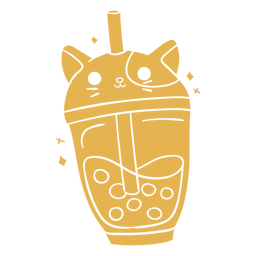 Bebidas-BobaTeaAnimals-GradientKawaii-Vinyl-CR - 7 Diseño PNG