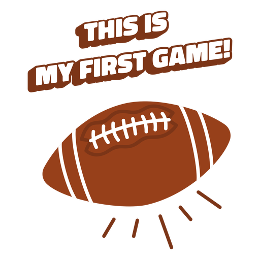 Football first game badge