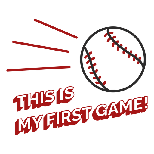 Baseball first game badge