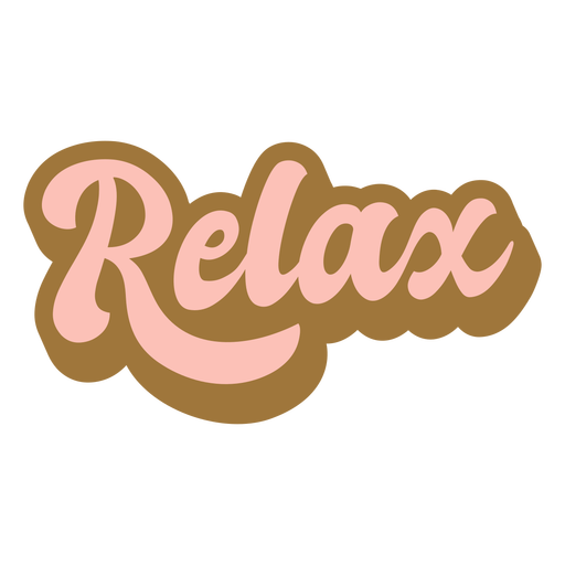 Relax badge PNG Design