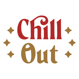 Chill out quote badge PNG Design Transparent PNG