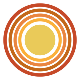 Sun circle shape gradient