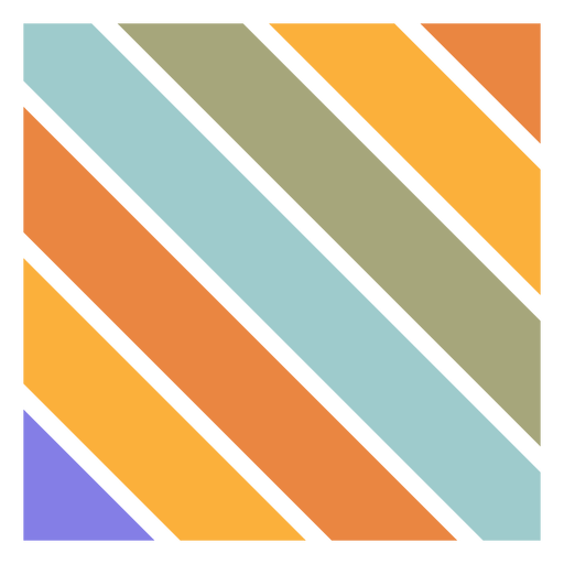 Quadratische diagonale Linien des Retro- Sonnenuntergangs PNG-Design