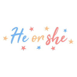 Gender reveal announcement PNG Design