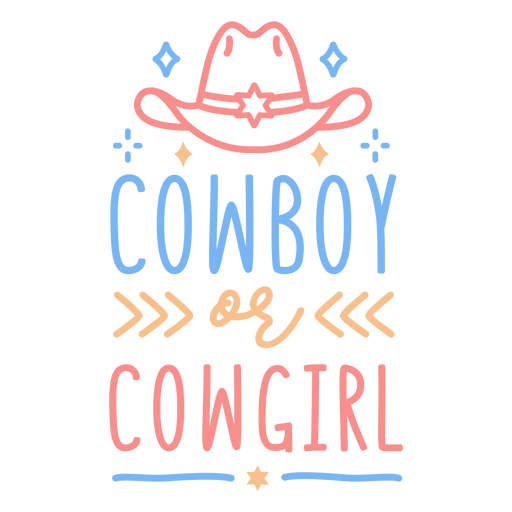 Cowboy and cowgirl badge