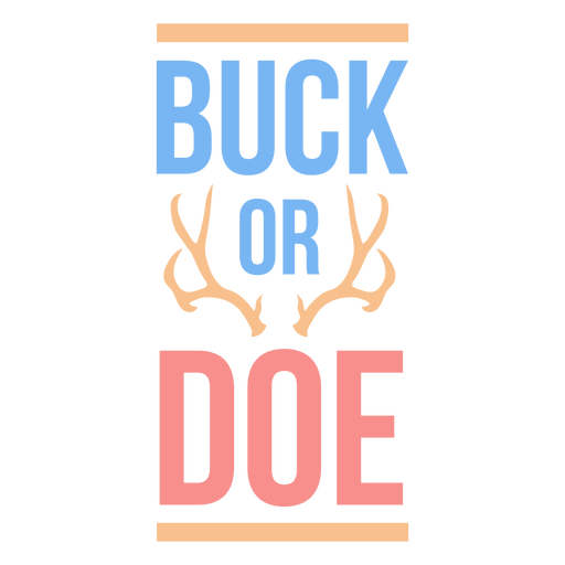 Female and male deer badge PNG Design