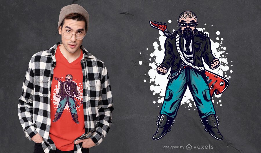 Rockstar man t-shirt design Rockstar man t-shirt design