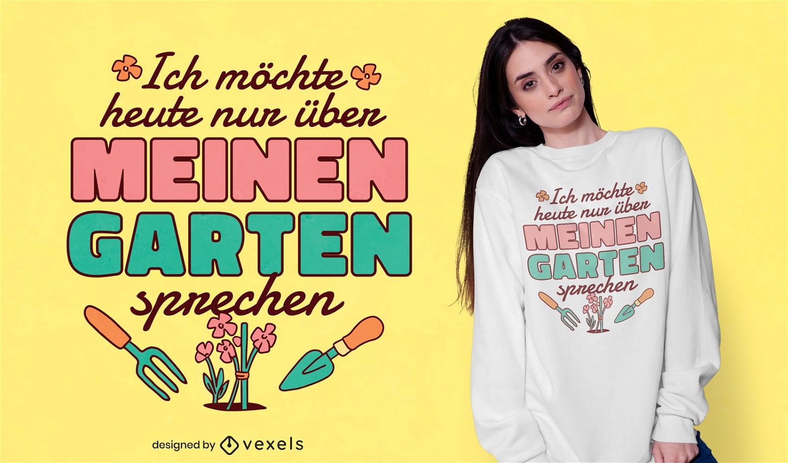 Garden german quote t-shirt design