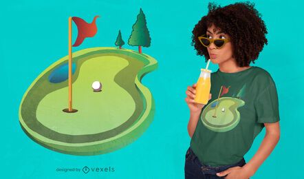Golf green t-shirt design Golf green t-shirt design