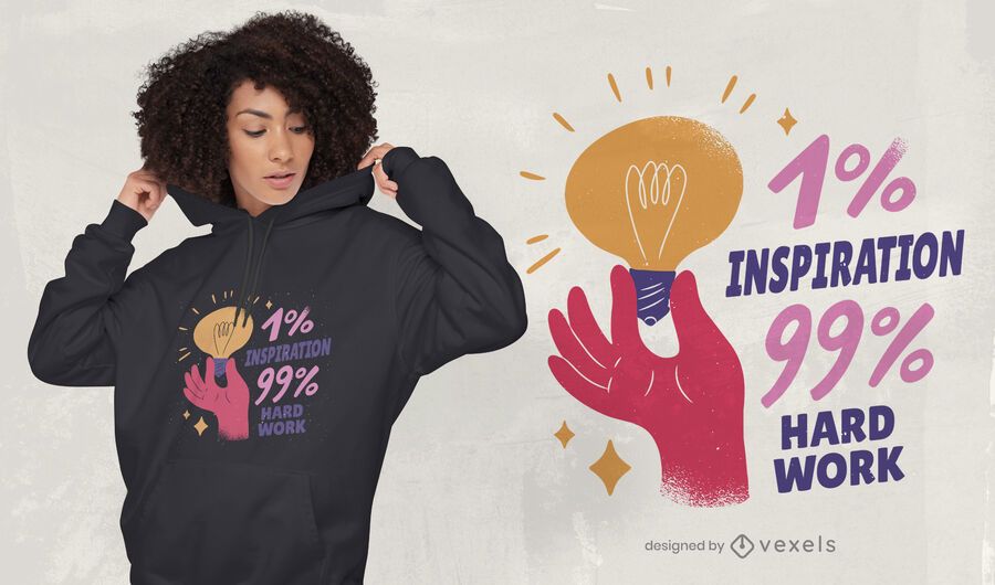 Diseño de camiseta de inspiración y trabajo duro. Diseño de camiseta de inspiración y trabajo duro.