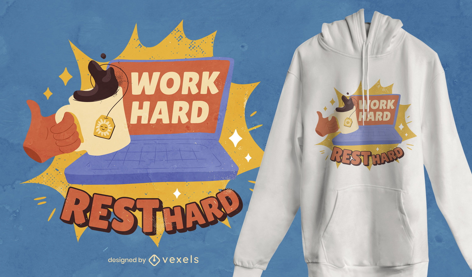Work hard quote t-shirt design