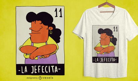 Diseño de camiseta de lotería mexicana madre enojada Diseño de camiseta de lotería mexicana madre enojada