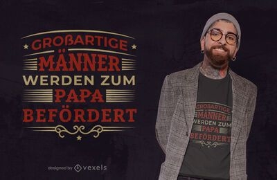 Greatest father german quote t-shirt design