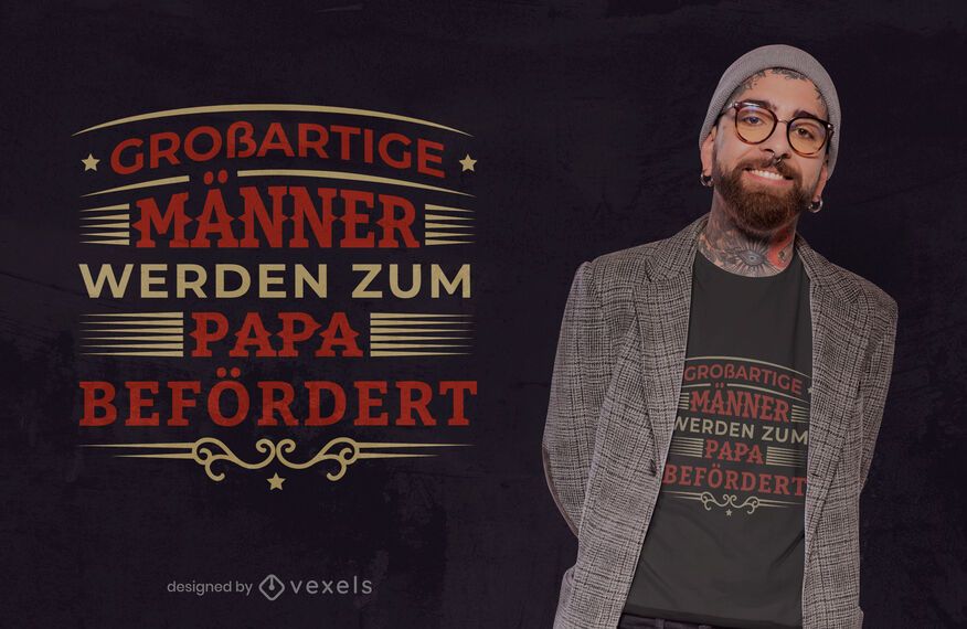 El mejor diseño de camiseta de padre alemán. El mejor diseño de camiseta de padre alemán.