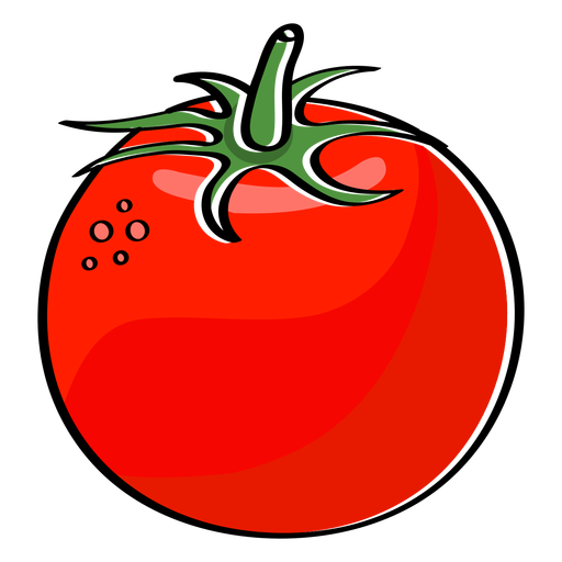 Tomatoe color stroke PNG Design