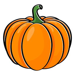 Big Pumpkin Color Stroke PNG & SVG Design For T-Shirts