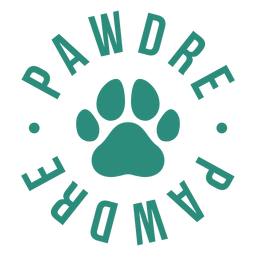 Pawdre quote flat PNG Design