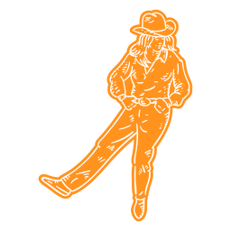 Cowboys-and-Cowgirls - 15 Desenho PNG