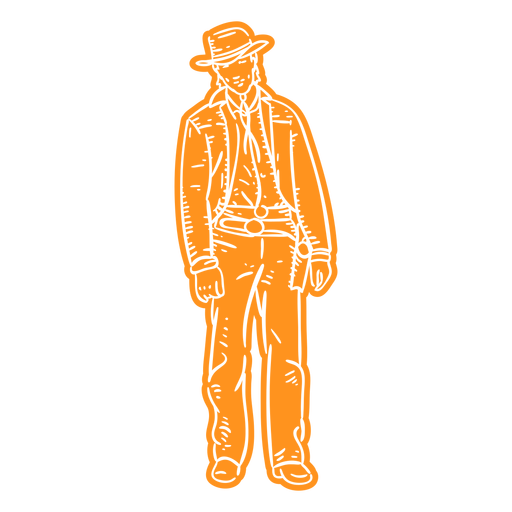 Cowboy outfit cut out PNG Design