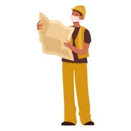 personajes del día del trabajo - 4 Diseño PNG