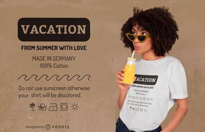 Vacation summer funny tag t-shirt design Vacation summer funny tag t-shirt design