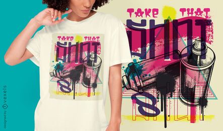 Spray paint urban graffiti t-shirt design Spray paint urban graffiti t-shirt design