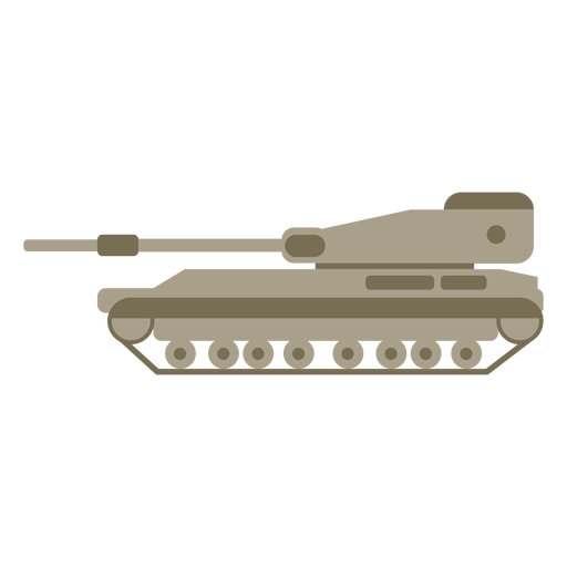 War tank flat PNG Design