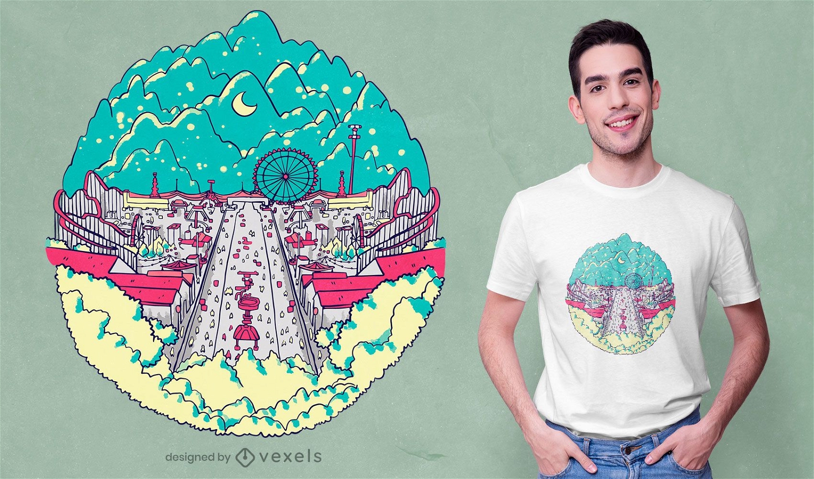 Design de t-shirt festiva de carnaval