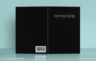 Design de capa de livro de negócios para notas de reunião Design de capa de livro de negócios para notas de reunião
