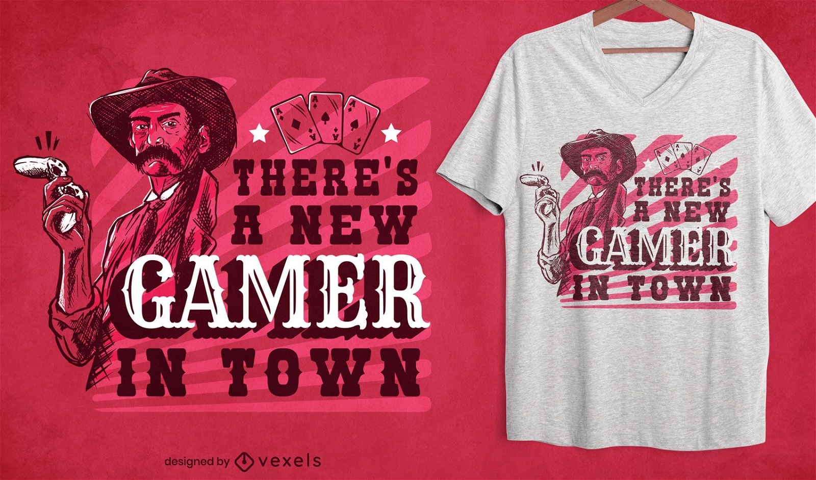 New gamer in town t-shirt design