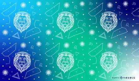 Leo zodiac constellation pattern design Leo zodiac constellation pattern design