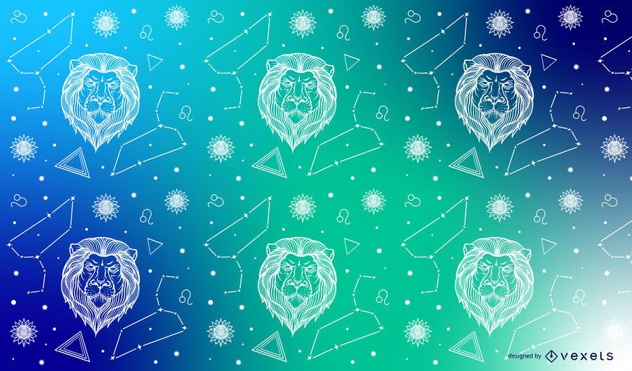 Leo zodiac constellation pattern design Leo zodiac constellation pattern design