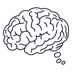 MentalHealth-brains-faltWashInkContourOverlay - 23 Desenho PNG
