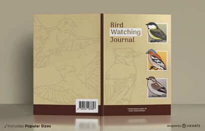 Diseño de portada de revista de observación de aves. Diseño de portada de revista de observación de aves.