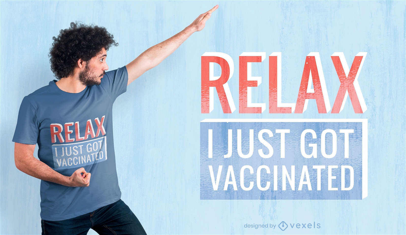Just got vaccinated t-shirt design