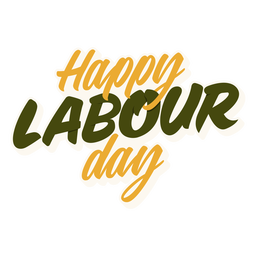Happy labour day quote semi flat