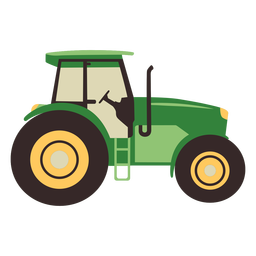 Farm Tractor Flat PNG & SVG Design For T-Shirts