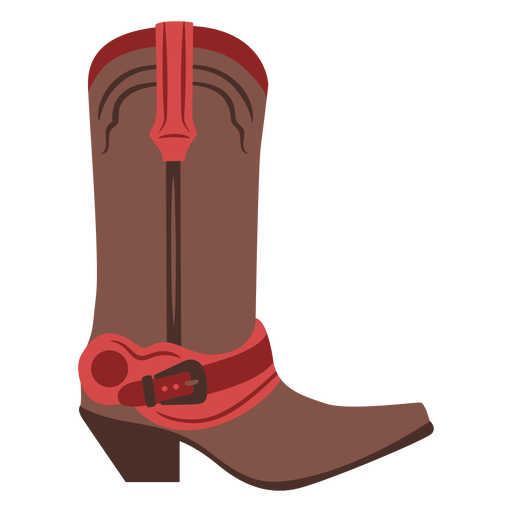 Cowboy boot flat