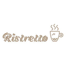 Ristoretto coffee drink badge PNG Design Transparent PNG