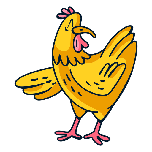 dibujos animados de pollos Diseño PNG